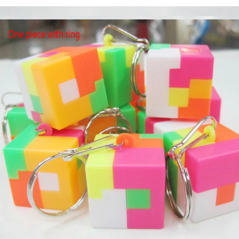 Square with ring Детские развивающие игрушки для детей 3D пазл шар Магия Развития умственных способностей пазл, игрушки для детей игрушки Пластик геометрический игры головоломки - Цвет: Square with ring