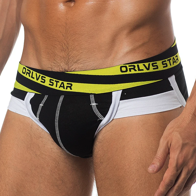 Мужские сексуальные трусы брифы хлопковые для геев нижнее белье мужчин бикини OR94