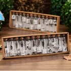 Винтажные мини-бутылки с песком, милые прозрачные пробковые пробки, самодельные стеклянные бутылки, маленькие декоративные банки, контейнеры для хранения