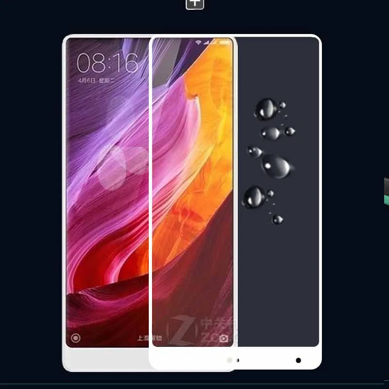 2 шт. черное полное покрытие закаленное стекло для Xiaomi Mi Mix защита экрана