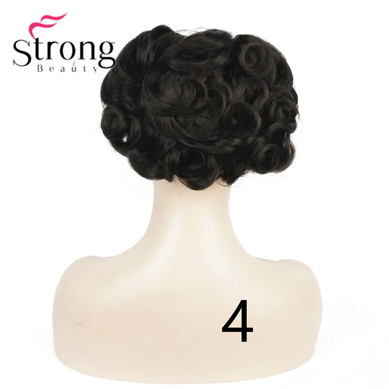 4 Dark Brown Короткие грязные кудрявые волосы пучок для наращивания легко растягивающиеся расчески для волос на заколках для наращивания конского хвоста резинка для волос шиньон конский хвост - Цвет: 4 Dark Brown
