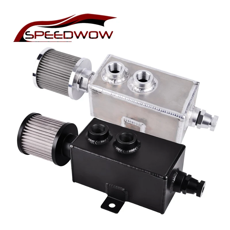 SPEEDWOW новый 1л алюминиевый маслоуловитель резервуар/масляный резервуар с
