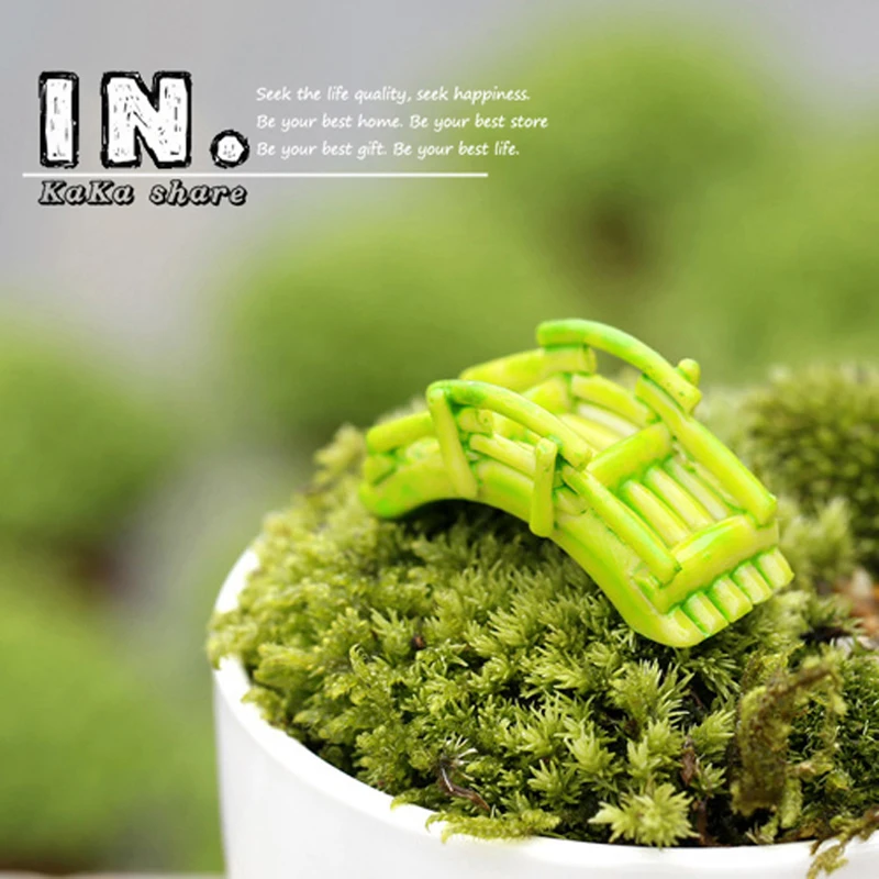 Полимерная винтажная маленькая мостовая фигурка для террариума статуя микро