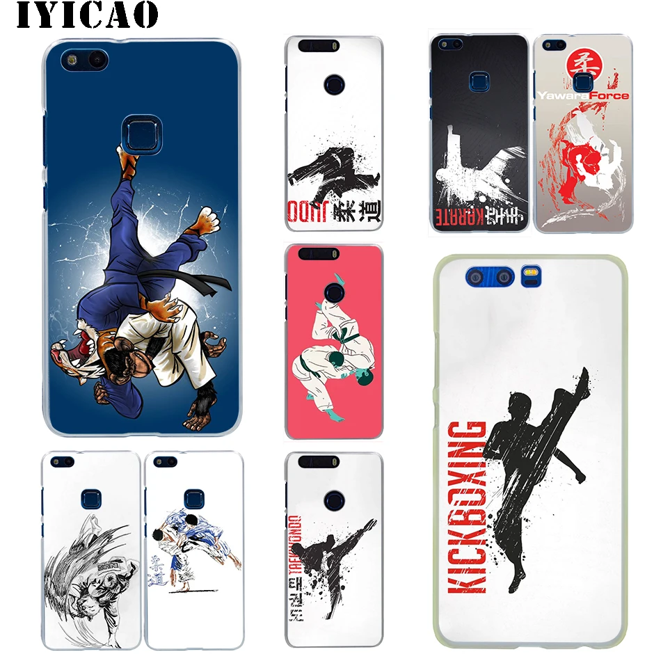 Жесткий чехол IYICAO Judo для Huawei Honor 6A 6C 7A 7C 7X 8 8X 9 10 20 9X Lite Pro Play Note View 20|Чехлы-накладки| |