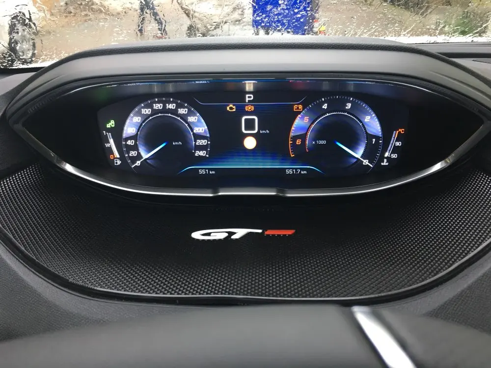 Для Peugeot 3008 GT 2016 2017 2018 / 5008 автостайлинг аксессуары дисплей Противоскользящий метр