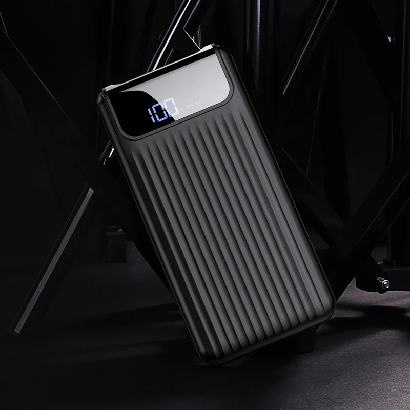 Мощность Bank 10000 мАч ЖК-дисплей Quick Charge 3 0 Dual USB внешний Батарея Зарядное устройство