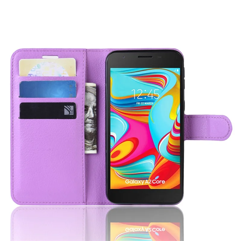 На samsung Galaxy A2 Core A2core чехол откидная крышка кожанный бумажник защиты для телефона