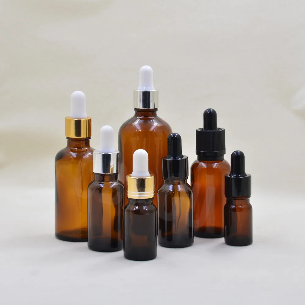 10ml Amber Glass Dropper Bottle Refillable Tea Tree Oil Essential Aromatherapy | Красота и здоровье