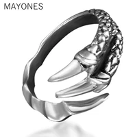 mayones dragon claw solid thai silver rings for men women jewelry real genuine 925 sterling silver ring birthday gift