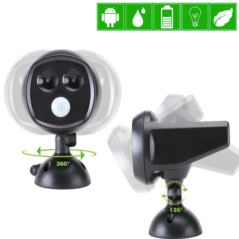 2 светодиодных солнечных светильников Сова наружная Яркость Регулировка