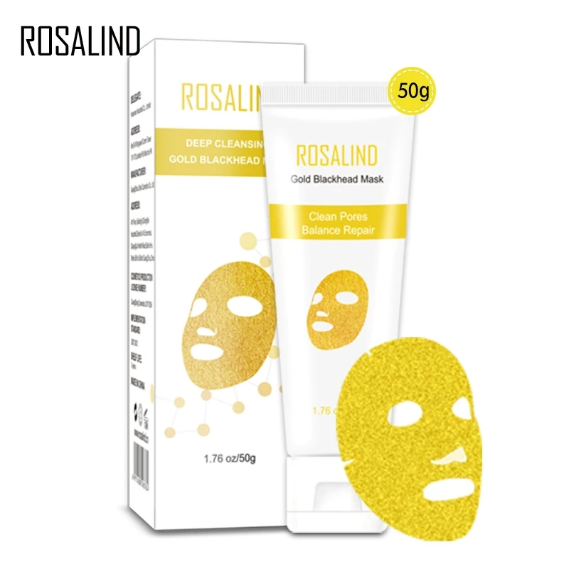 6971400598784 Маска ROSALIND для лица, 24 K, золото, коллаген, средство для удаления черных точек, Антивозрастные Усадочные поры, акне, уход за кожей, косметические маски для лица - Цвет: 6971400598784