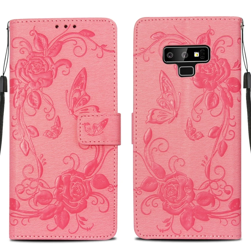 Rheinruby кожаный чехол-книжка с откидной крышкой для samsung Galaxy Note 9 Note8 S8 S9Plus S5 6 S7 край S6