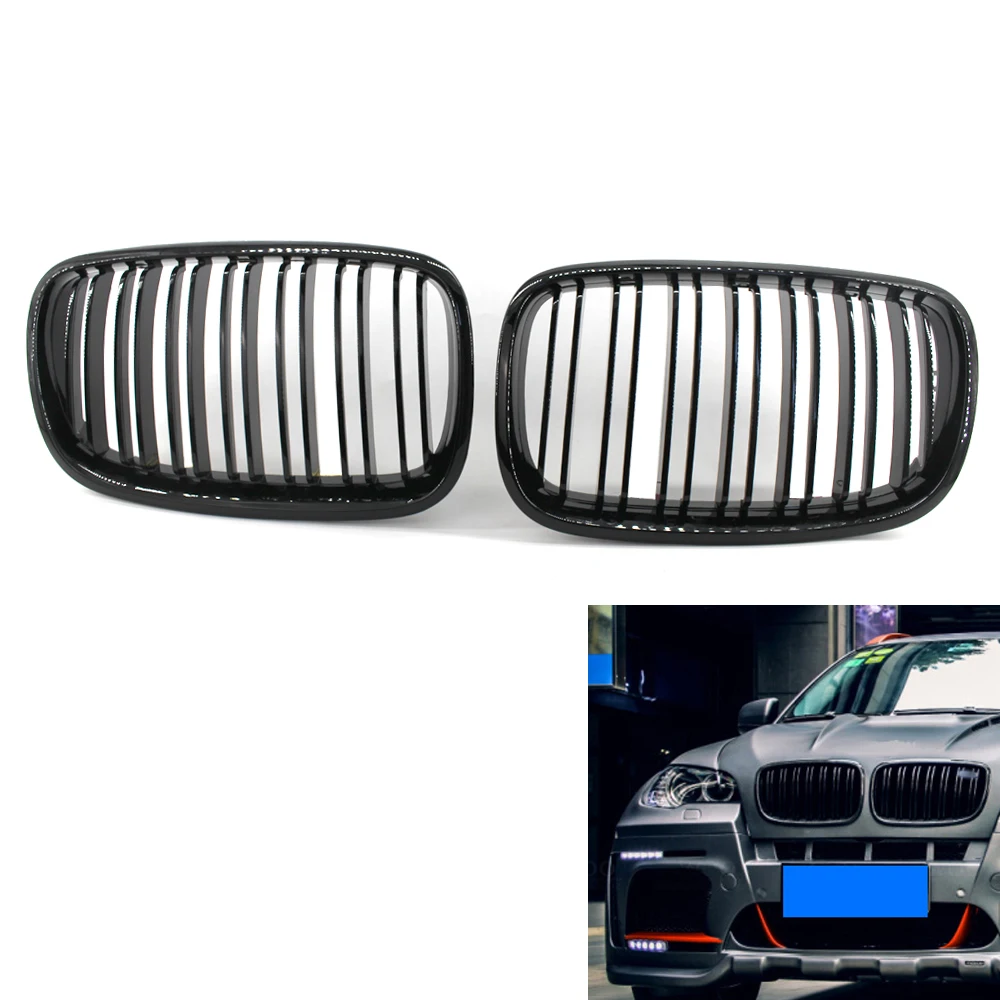 Автомобильная решетка для радиатора BMW E70 X5 E71 X6 07 13|kidney grill|car grillgrille black |