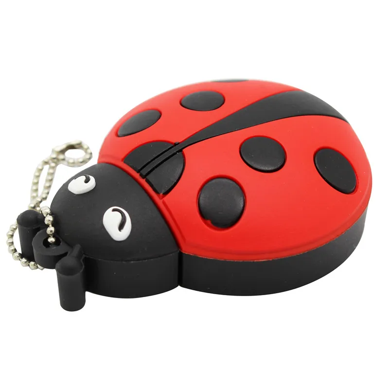 Милые Мультяшные животные божьи коровки usb мультфильмы 4 ГБ 8 16 32 64 Гб Флешка USB