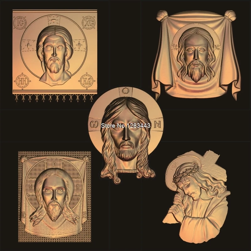 Модель jesu _ с головой Христа модель STL рельефом для ЧПУ формат Иисуса 3d роутер 3