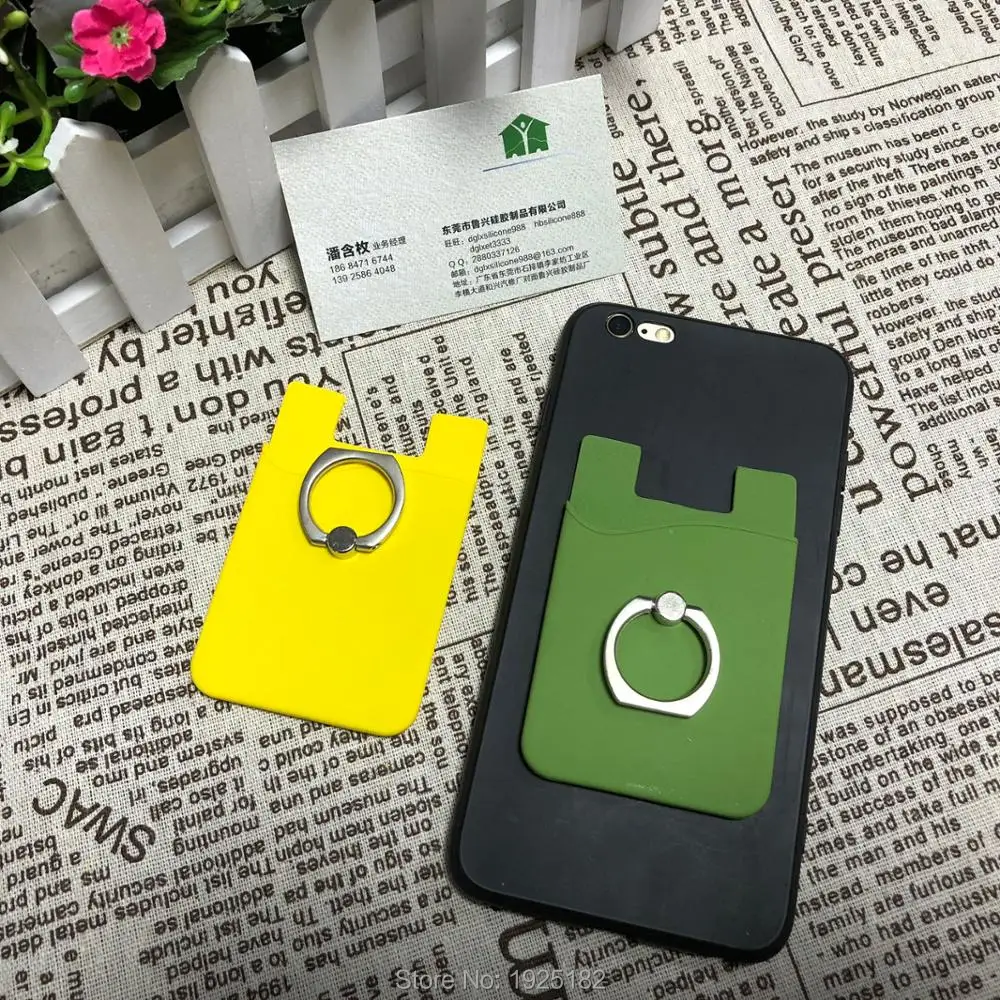 2 шт. хит продаж мужской и женский держатель для телефона кошелек силиконовая