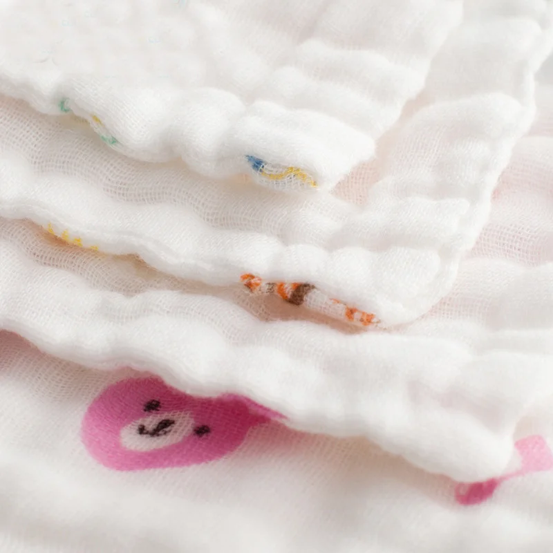 SOSOCOER Мультяшные Детские хлопковые марлевые муслиновые полотенца для лица