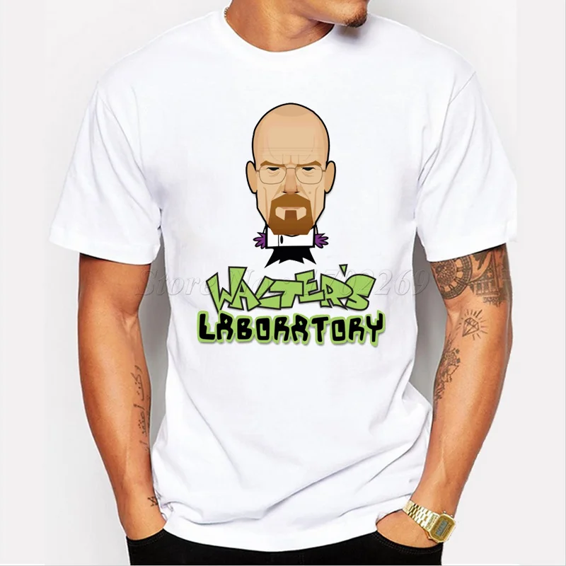 Мужские футболки с принтом Эволюция Вальтера коротким рукавом | Мужская одежда