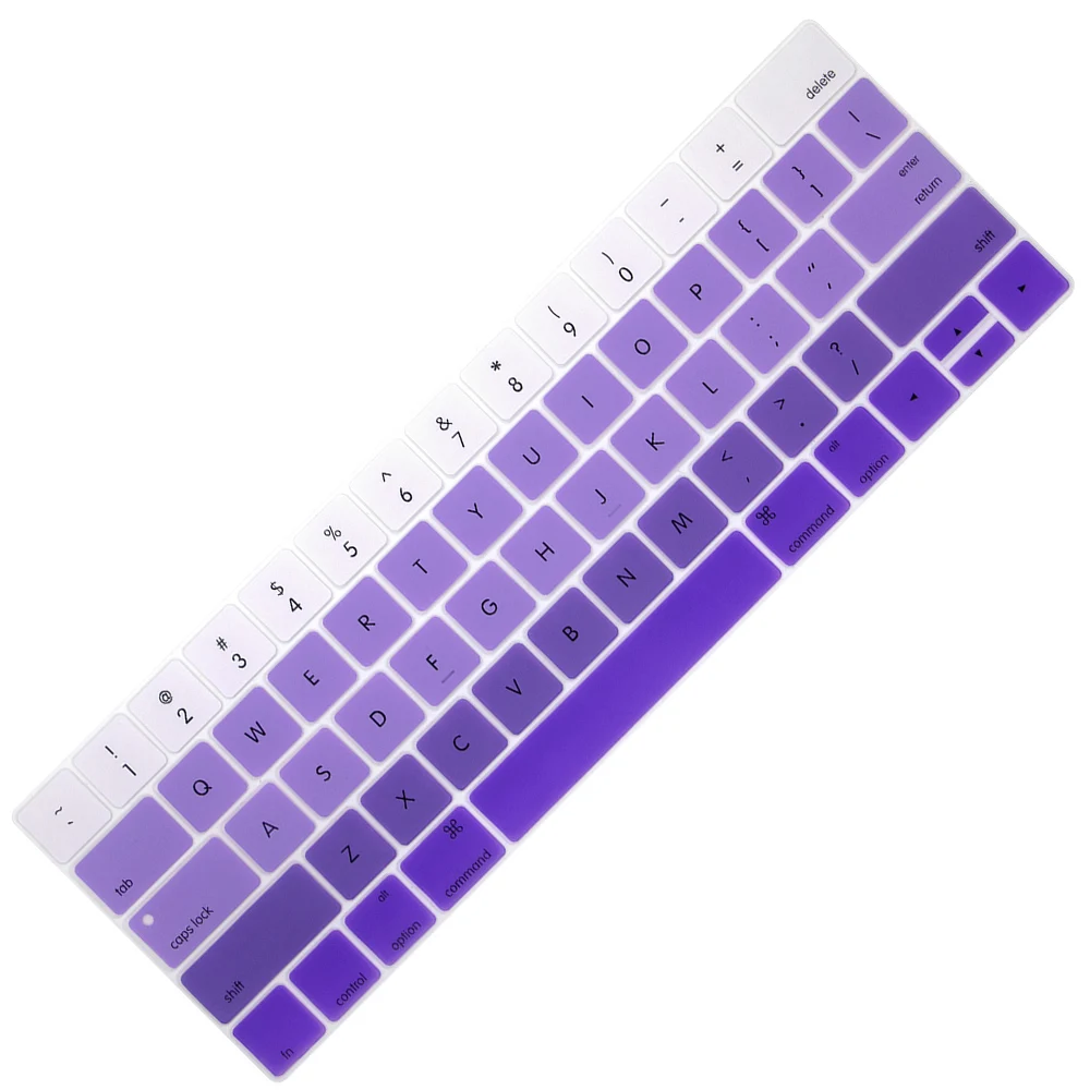 Силиконовая накладка на клавиатуру с градиентом для нового MacBook Pro дисплей Retina 13