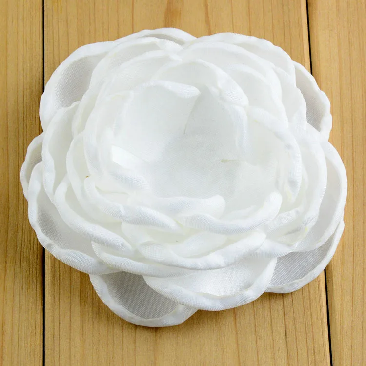 22 шт./лот дюйма цветок с зажимом детский для волос Летний стиль ткань розы девочек