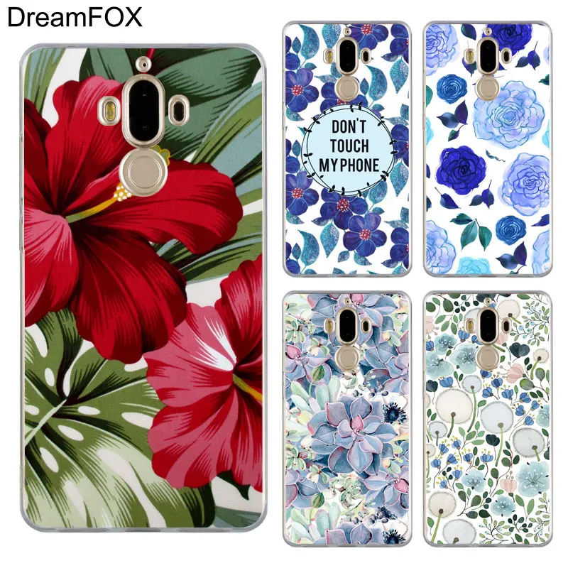 DREAMFOX M499 зеленые растения и цветы Мягкий силиконовый чехол из ТПУ для huawei mate Nova 2 9 10