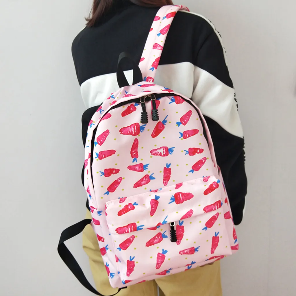 2019 новые сумки для девочек в стиле Instyle нейлоновый рюкзак с принтом