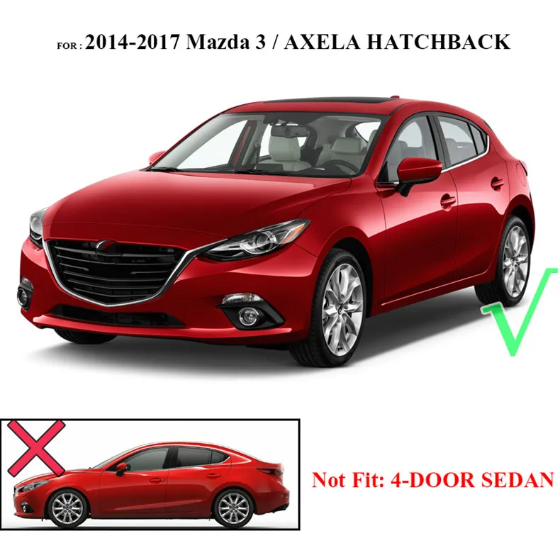 Обновленные кожаные автомобильные коврики для Mazda 3 M3 Axela BM Hatchback 2014 2018