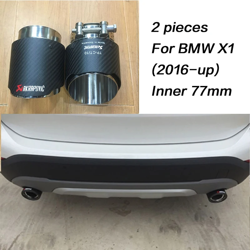 LENTAI накладка на выхлопную трубу для BMW X5 e53 e70 X6 e71 x1 F48 2015 2016 2017 M аксессуары