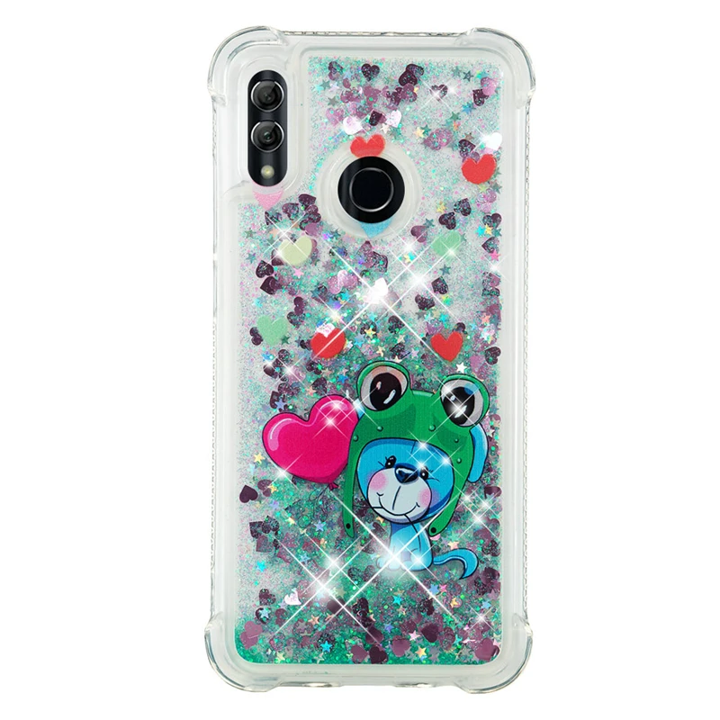 Cartoon Paris Bling skin Glitter Quicksand Liquid Mobile Phone Clear Back case For Sony XZ2 Compact L2 XA2 XA1 XZ1 XZ Premium |