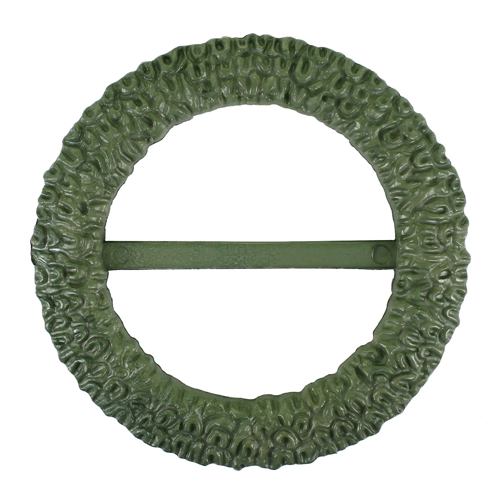 20 шт. зеленые круглые пряжки Лента слайдер рукоделие с внутренним отверстием 48 мм