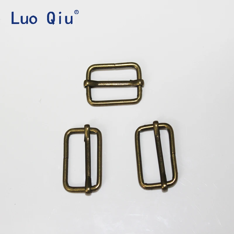 Luo Qiu 200 шт./лот 25 мм 1 дюйм бронзовая лямка Регулировочная Пряжка подтяжки пряжки