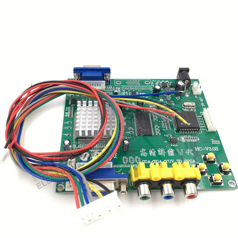 Аркадная игра RGB CGA EGA YUV К VGA HD видео конвертер доска VGA выход для одного/двойной выход