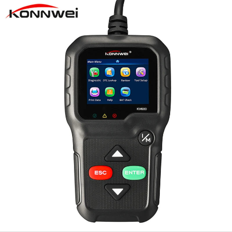 OBD2 сканер OBD Автомобильный диагностический инструмент KONNWEI KW680 считывает четкие