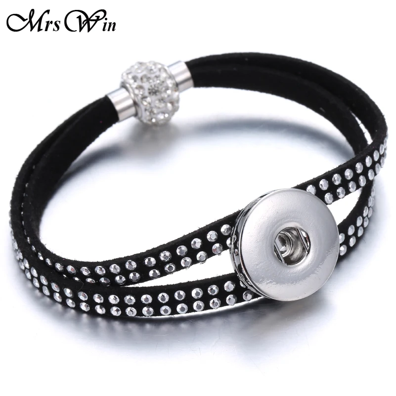 New Mrs Win Snap Jewelry Crystal Magnet buckle 18mm metal Snap bracelet Buttons watches women one direction buttons jewelry