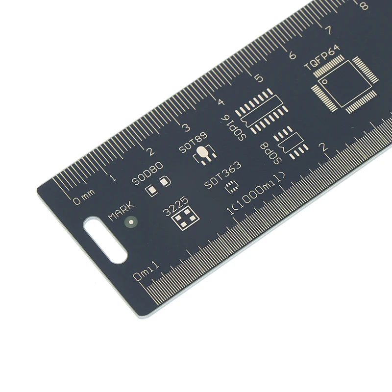 20 см линейка PCB для электронных инженеров для гиков, производителей для фанатов Arduino, линейка PCB, упаковочные блоки, стартер, инструмент