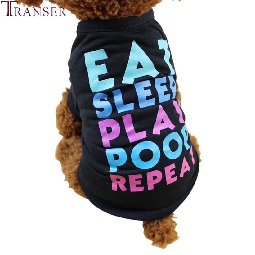 Футболка Transer с надписью EAT SLEEP PLAY футболка принтом повторных букв летняя одежда