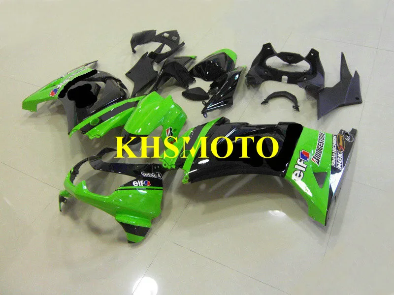 Мотоцикл обтекатель комплект для KAWASAKI Ninja ZX250R 08 09 10 12 ZX 250R EX250 2008 2012 ABS зеленый