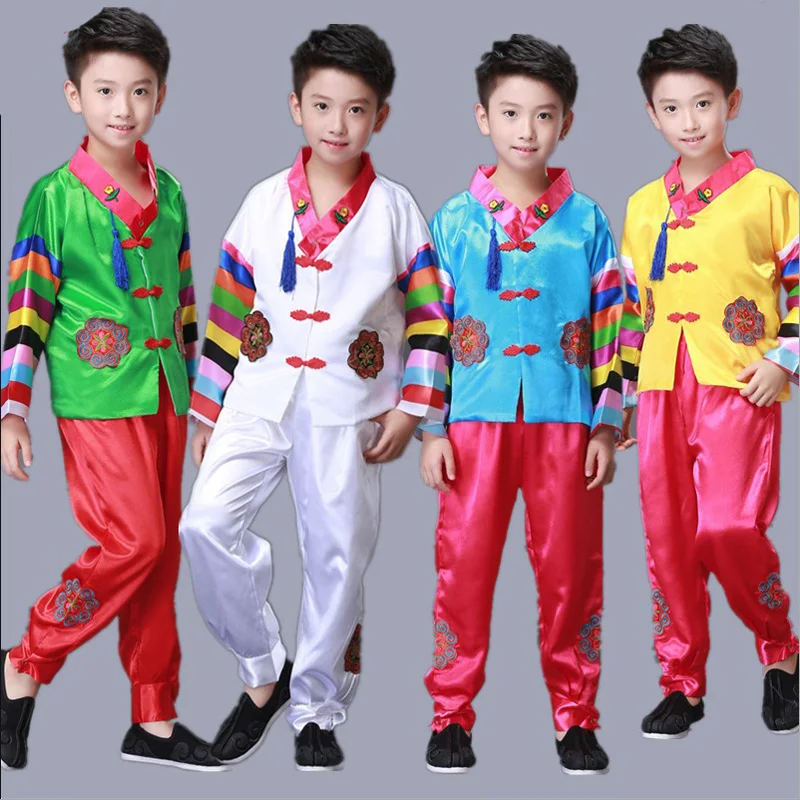 Традиционная корейская одежда для мальчиков костюм мужское платье Hanbok Hanfu