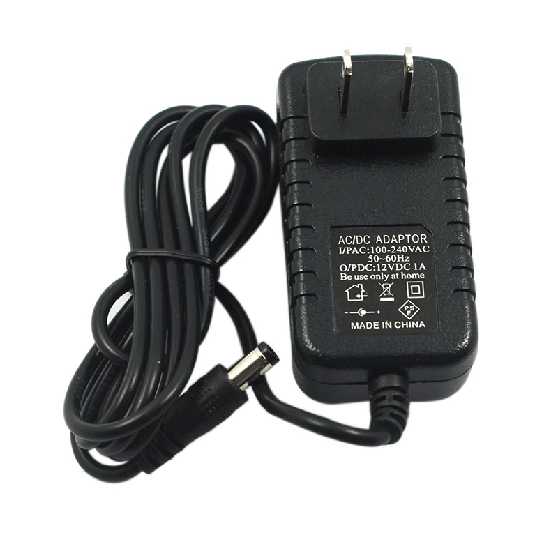 

1 шт./адаптер преобразователя переменного тока 100-240 в, 12 В постоянного тока, 1 А, блок питания с американской вилкой, постоянный ток 5,5 мм x 2,1 мм,...