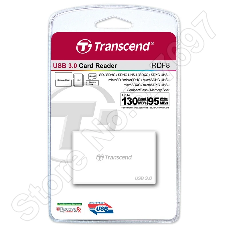 Фирменная новинка 2015 Transcend rdf8 SuperSpeed USB 3.0 Card Reader Все в 1 UHS udma7 карт CF SDHC SDXC SD micro Reader|usb