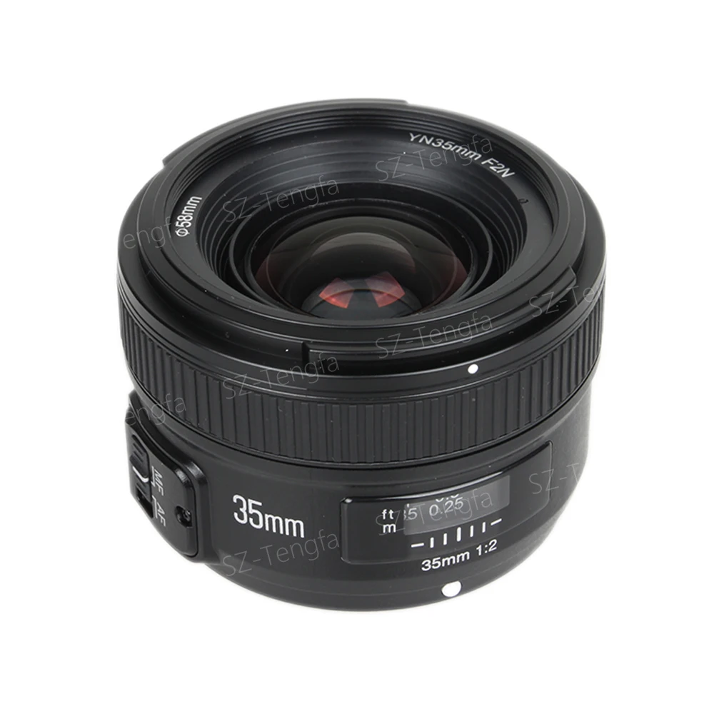 Объектив Yongnuo YN35mm F2 широкоугольный объектив с большой диафрагмой фиксированным