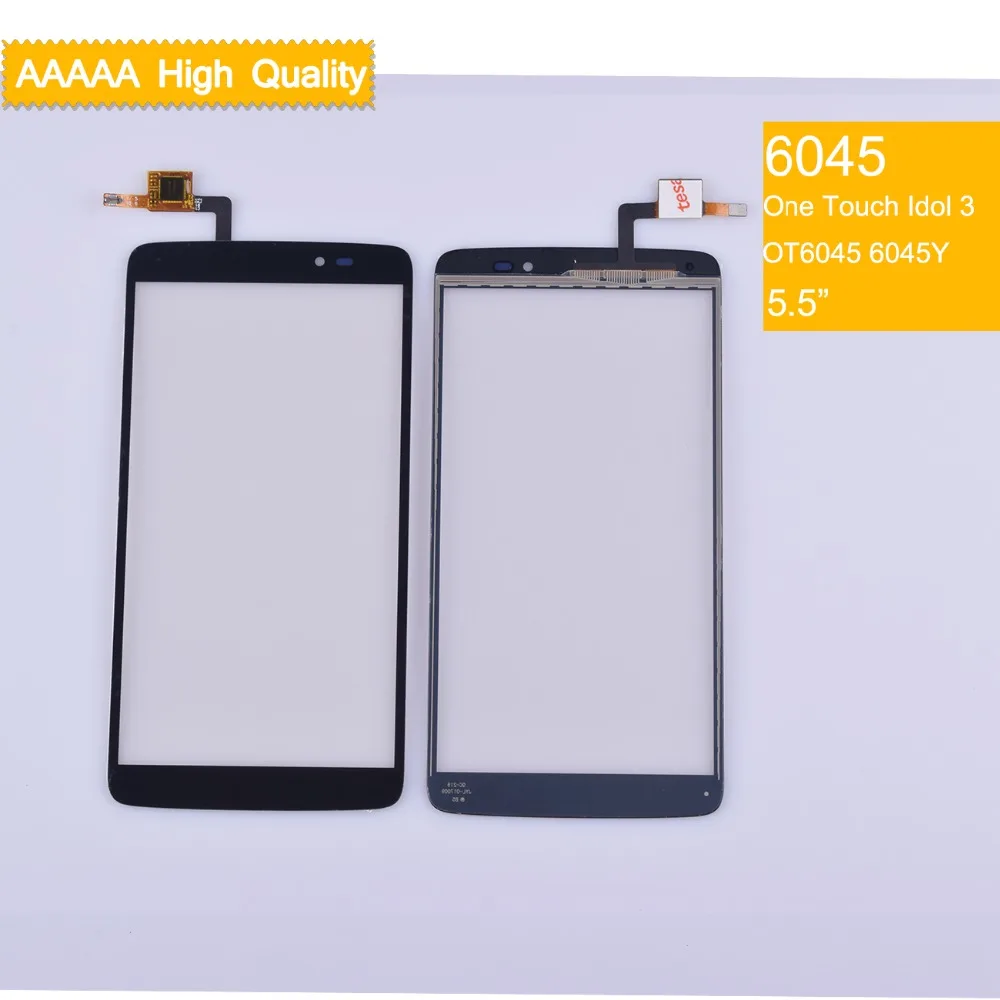 10 шт./лот для Alcatel One Touch Idol 3 6045 OT6045 6045Y сенсорный экран Переднее стекло дигитайзер