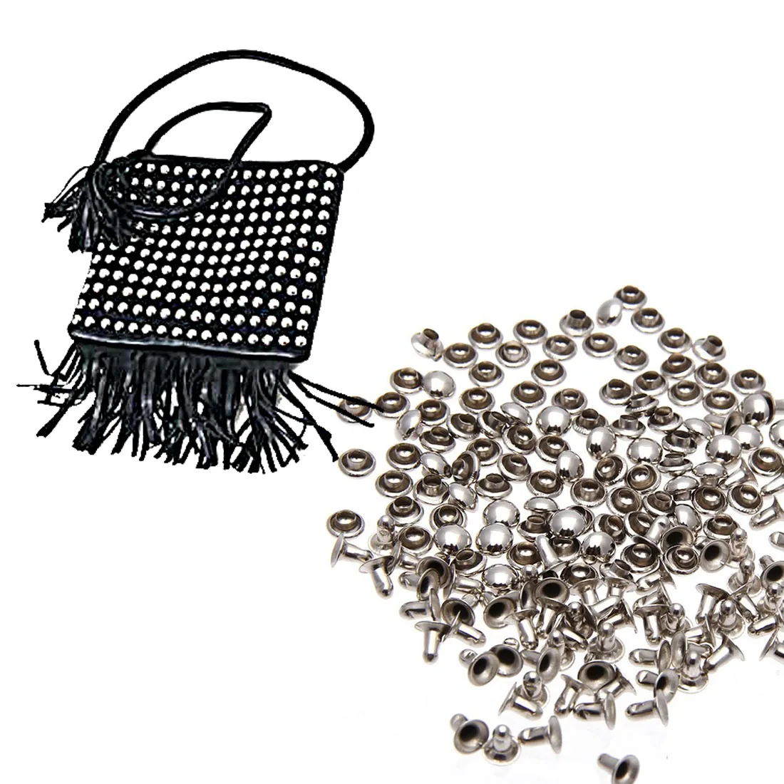 Шестигранная Кепка с заклепками 100 шт. металлические кожаные для ремонта в стиле