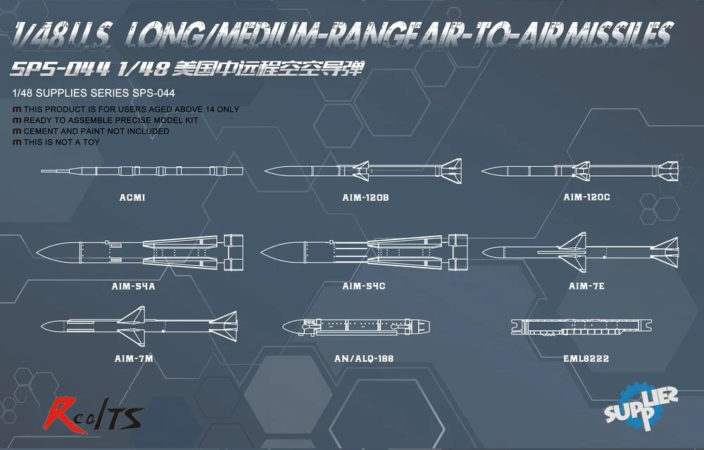 Meng МОДЕЛЬ SPS-044 1/48 тайское длинное/средней дальности воздух-воздух ракеты