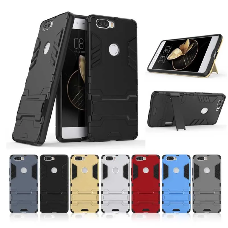 Tsimak противоударный чехол для телефона ZTE Nubia Z17 Lite Axon 7 Mini Z17s V18 Minis PC+ силиконовый чехол-подставка с Железным человеком