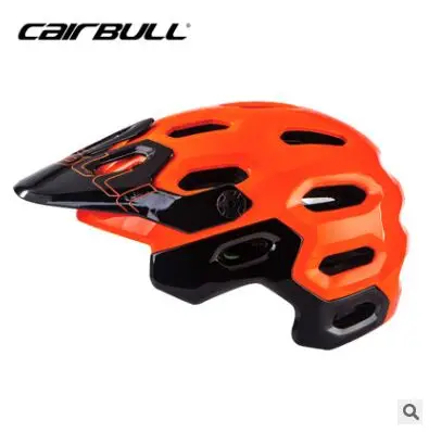 orange with black Cairbull MTB велосипед ралли спринтинг велосипедный шлем Casco Ciclismo горный велосипед Регулируемый козырек шлем безопасности шлем - Цвет: orange with black