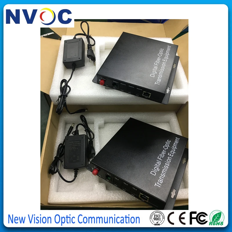 4CH Telephone(RJ11)+ 1Ch 10/100M Fast Ethernet волоконный преобразователь Simplex 1310/1550 FC SM 20KM евро
