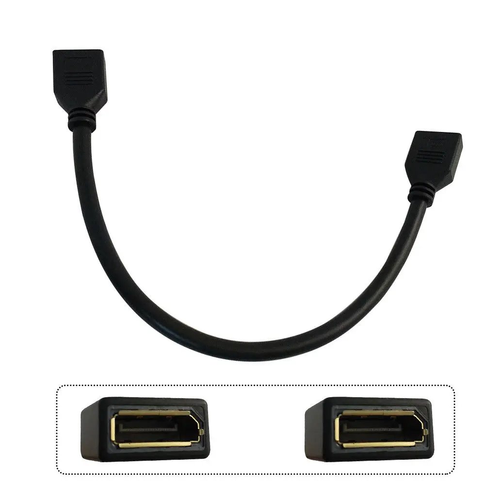 DANSPEED Женский на DP Дисплей порт УДЛИНИТЕЛЬ шнур HDMI Длина кабеля 30 см|Кабели HDMI| |