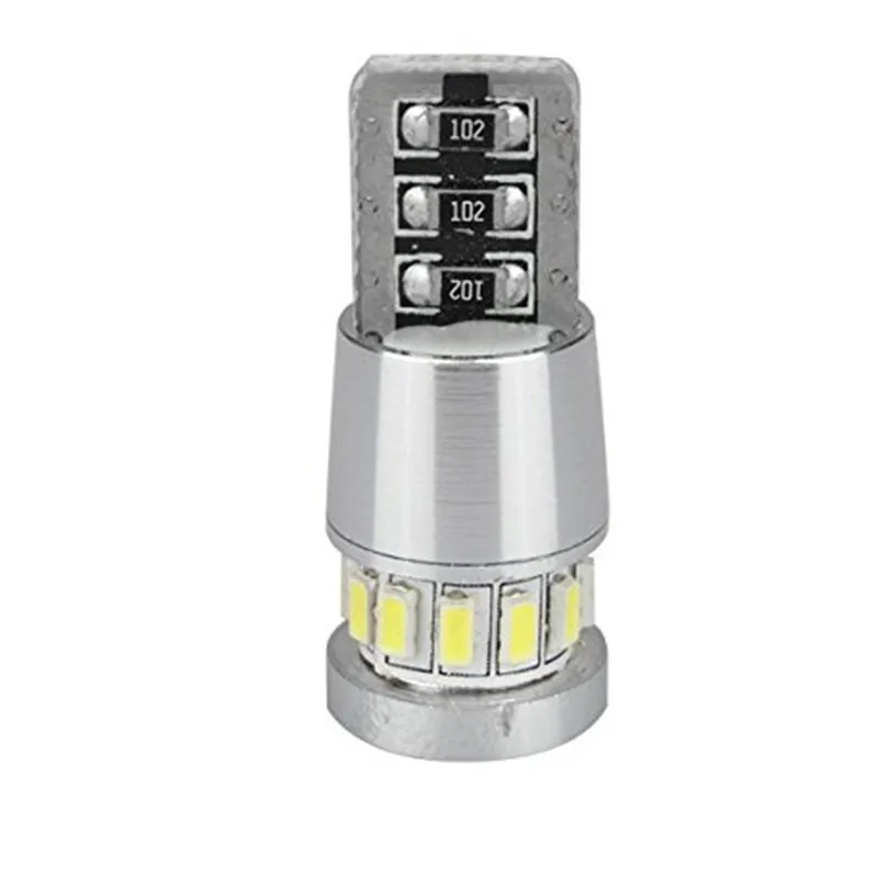 10 шт. w5w LED T10 светодиодный шина Canbus 18SMD 3014 стояночные огни сигнал поворота