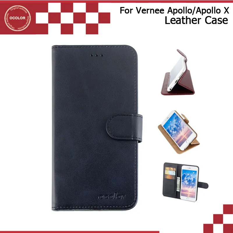 Ocolor для vernee Apollo X Флип кожаный чехол 5.5 &quotБумажник Защитная крышка телефон сумка с